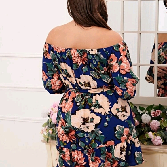 *SOLD*💜4 for $50 Plus Size Off-Shoulder Dress (SHEIN 3X - US 18) 💜 - Picture 2 of 2